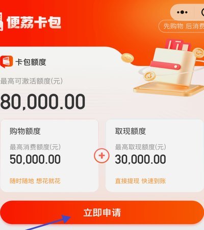 便荔卡包取现额度提现中两天了